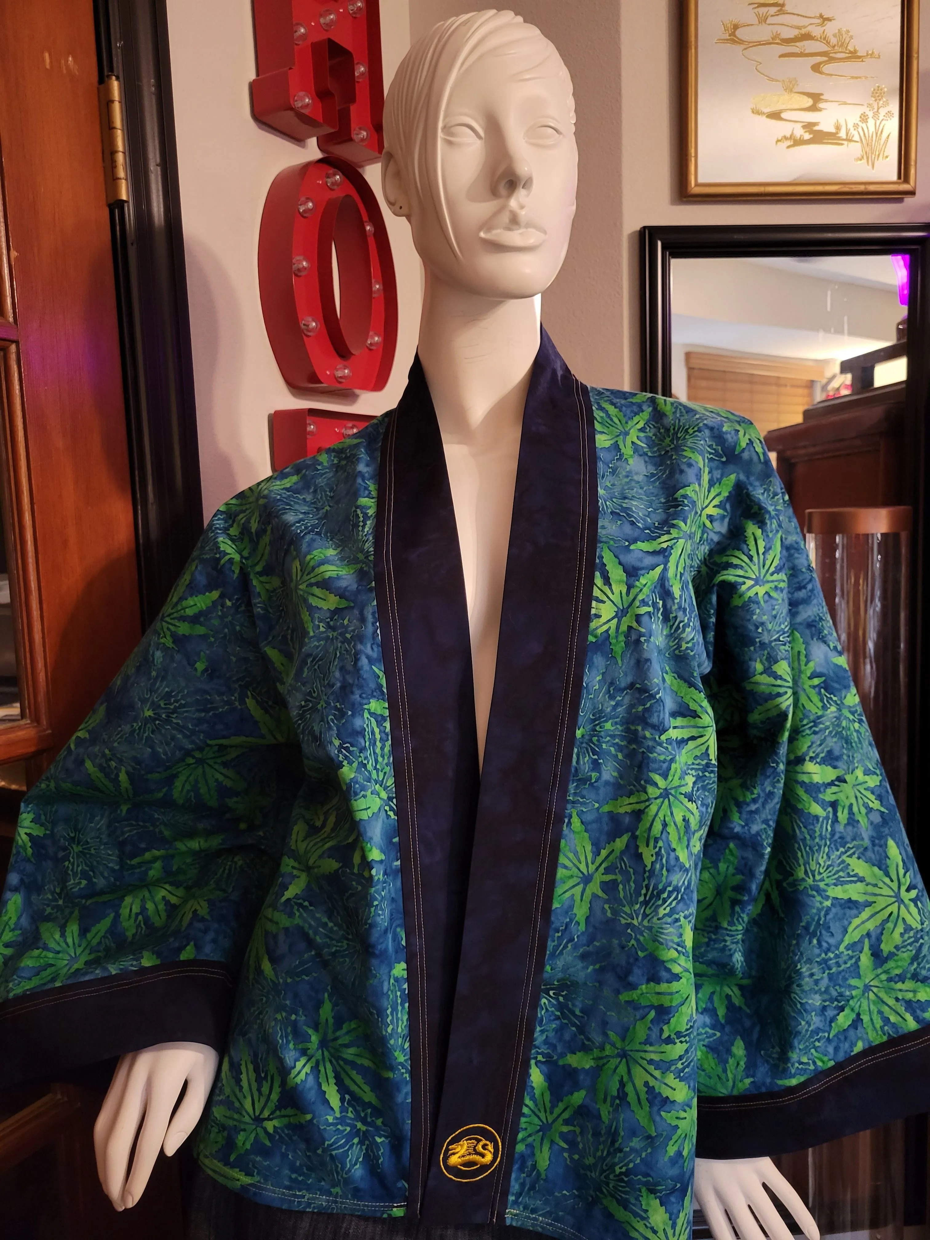 "Cannabis Leaf" Kimono Hipster