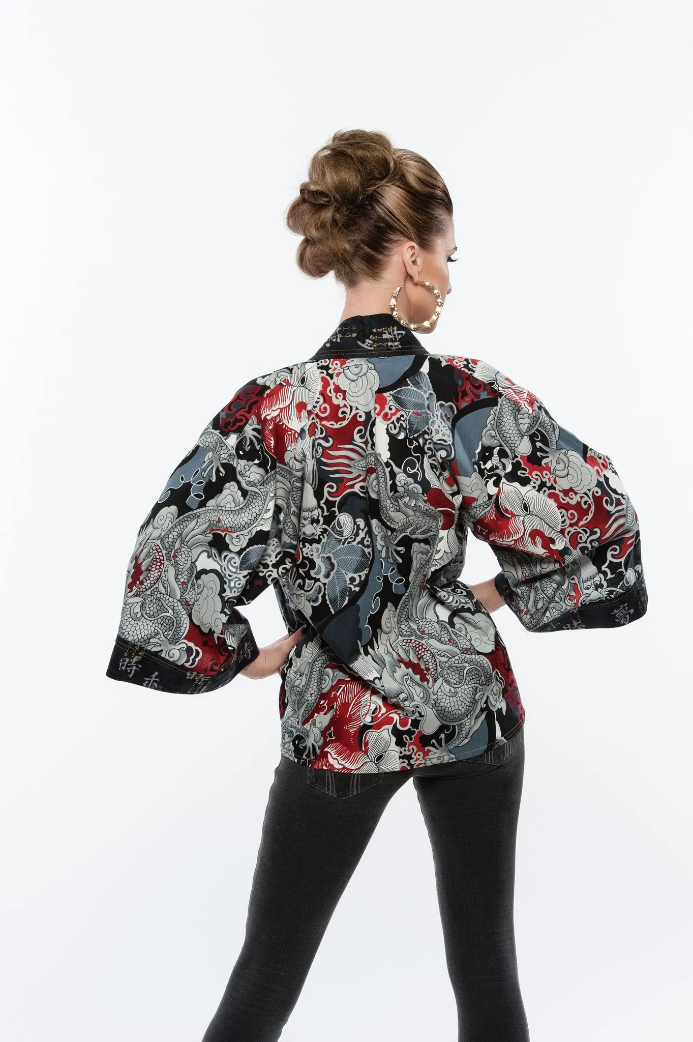 "Tattoo Dragon" Kimono Hipster