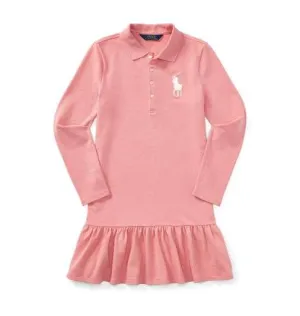 Ralph Lauren Cotton Long-Sleeve Polo Dress