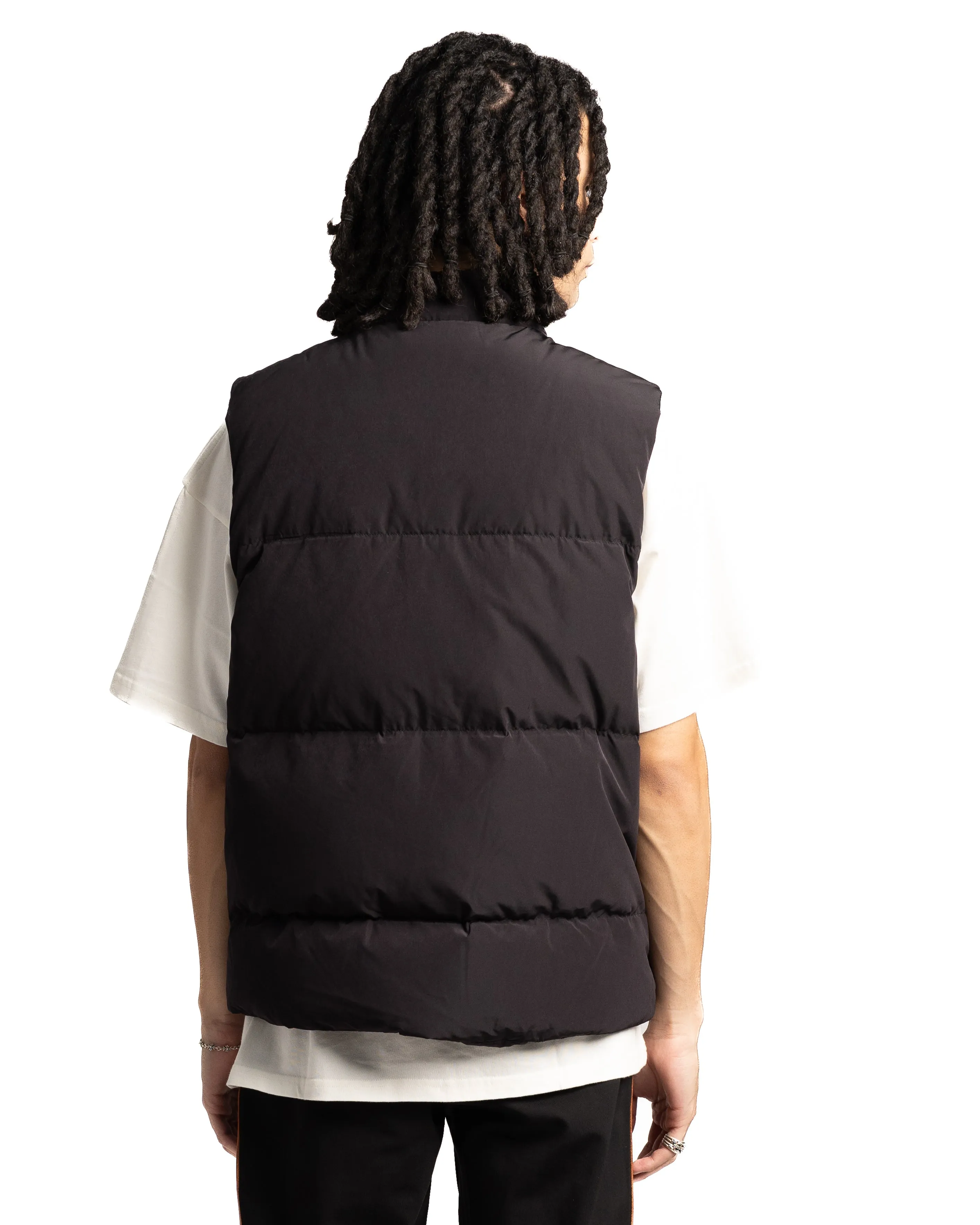 Represent Puffer Gilet Jet Black