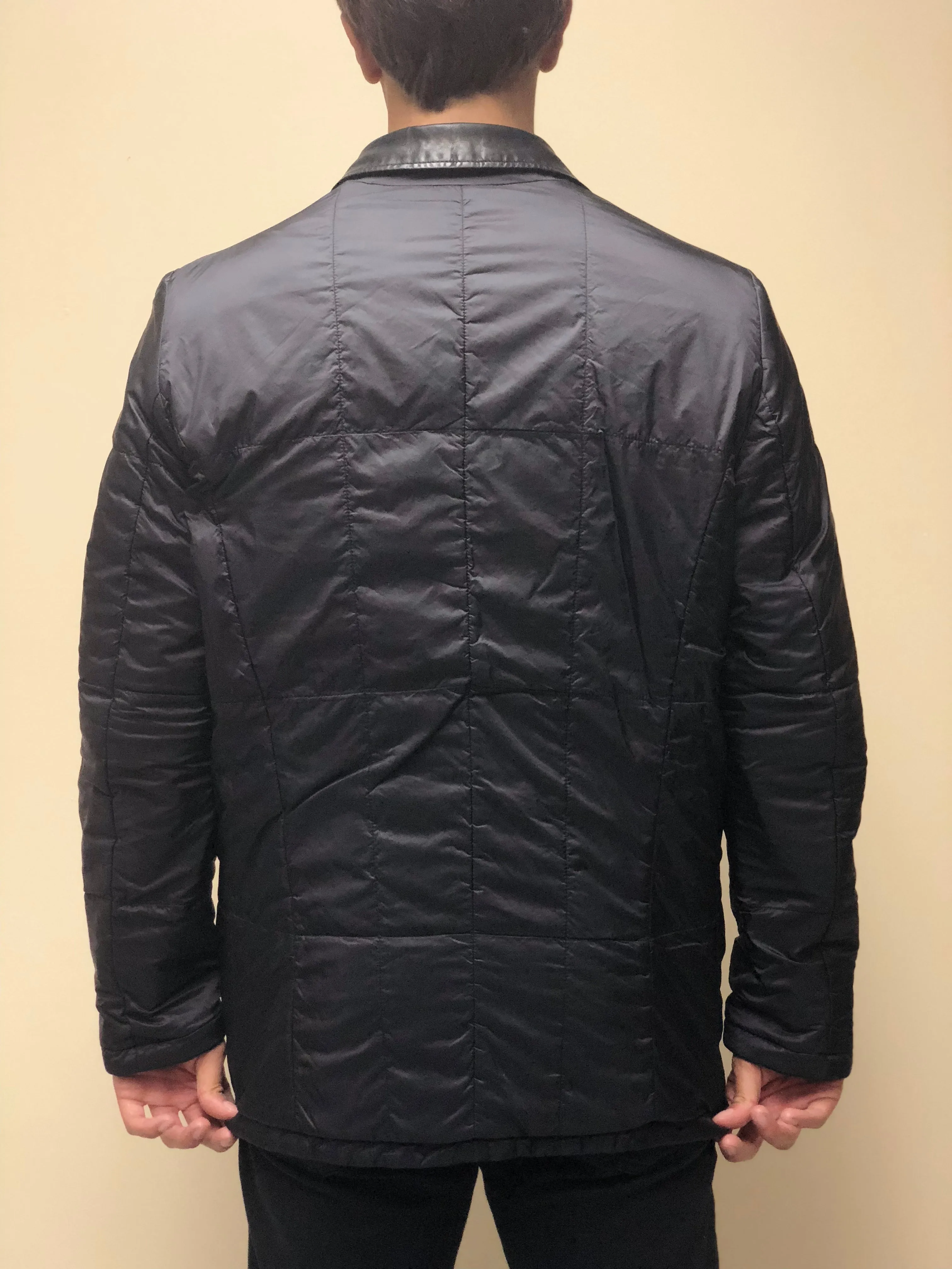 Reversible Antique Lambskin and Down Peacoat