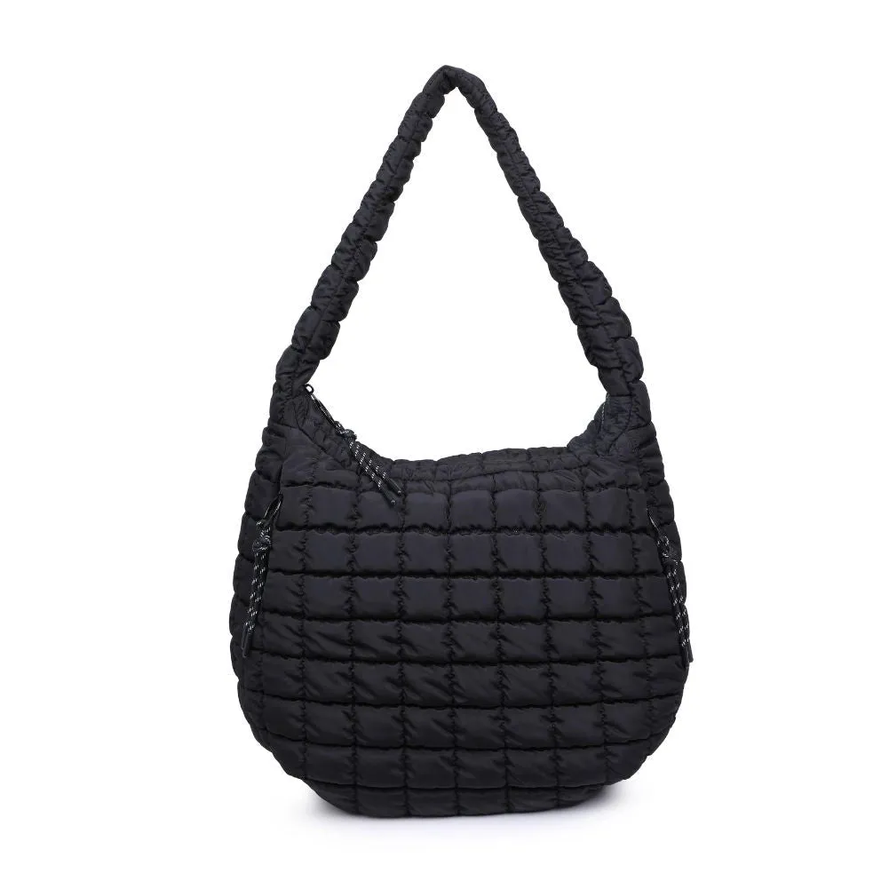 Revive Puffer Hobo Bag Black