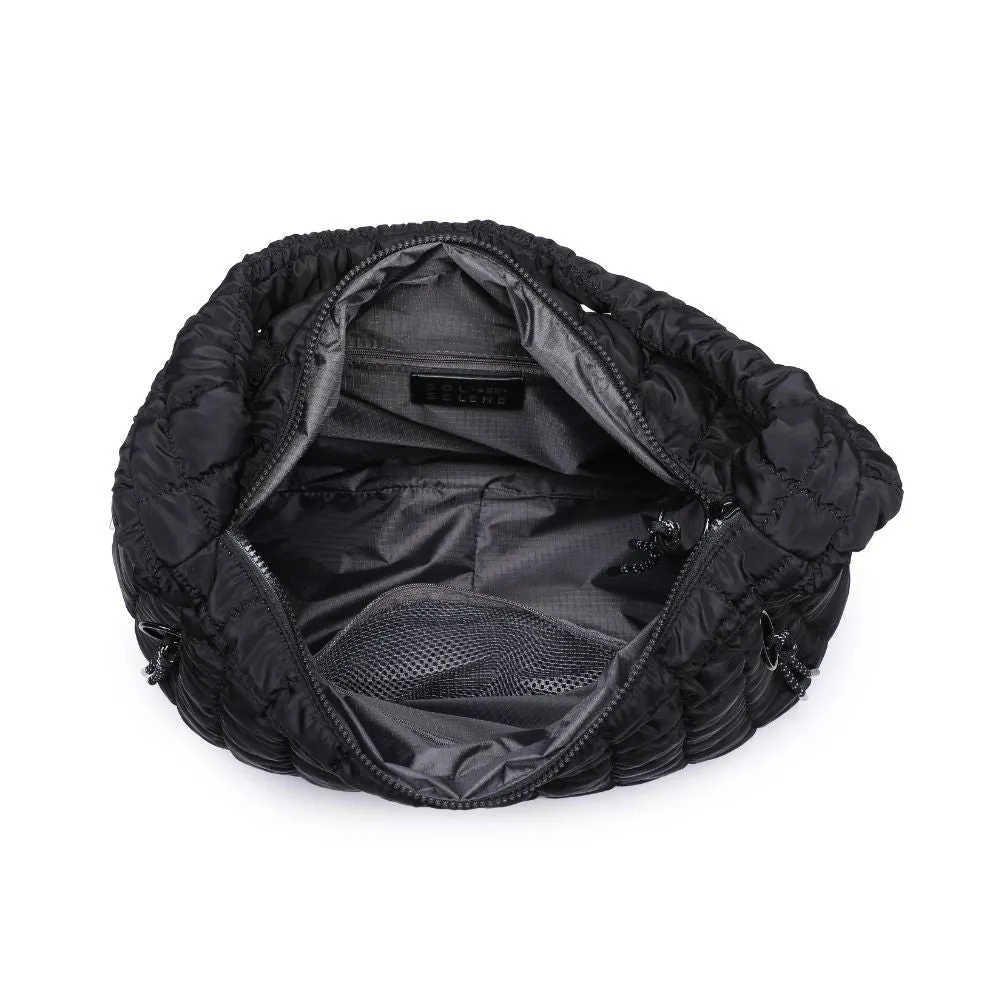 Revive Puffer Hobo Bag Black
