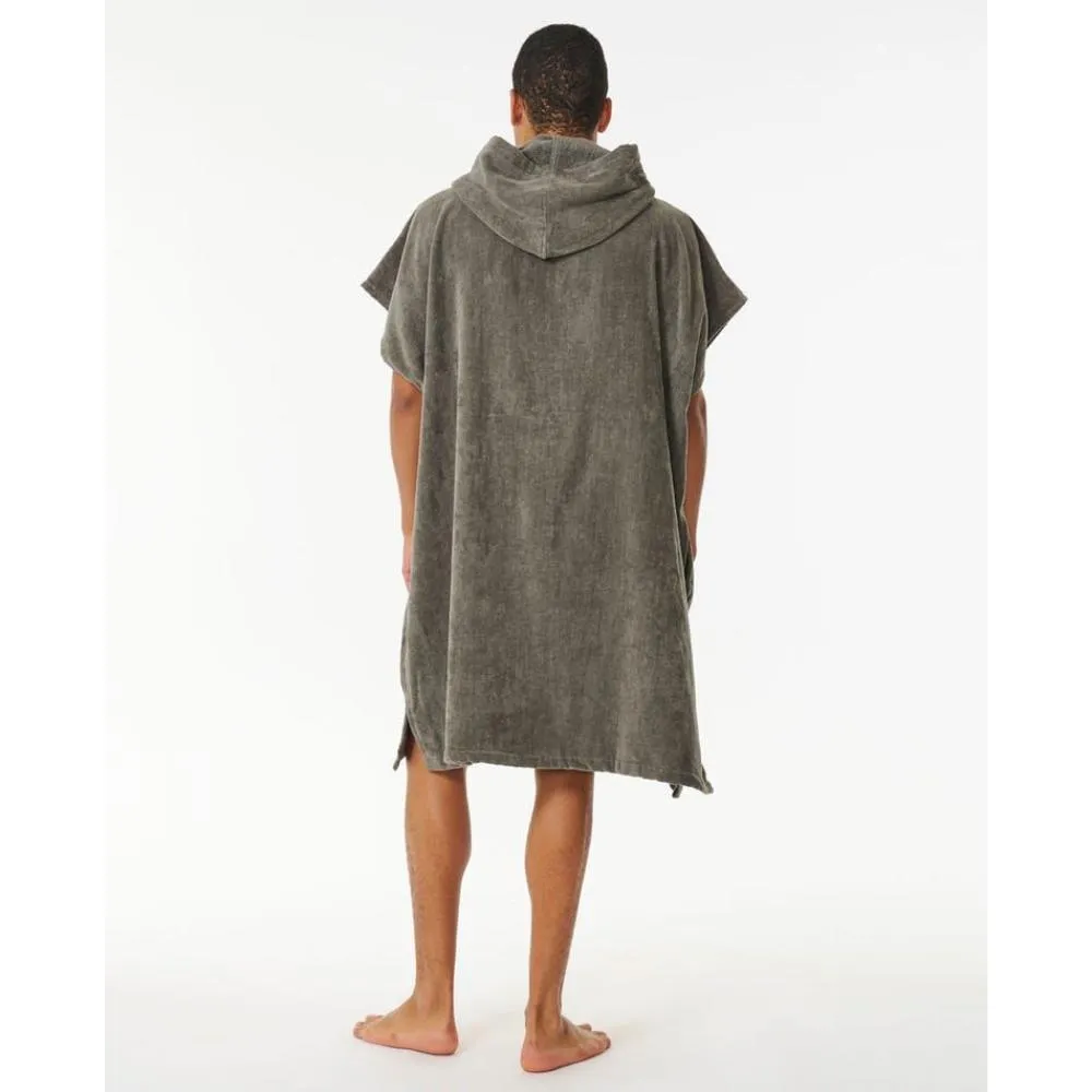 RIP CURL LOGO HOODED TOWEL GREY
