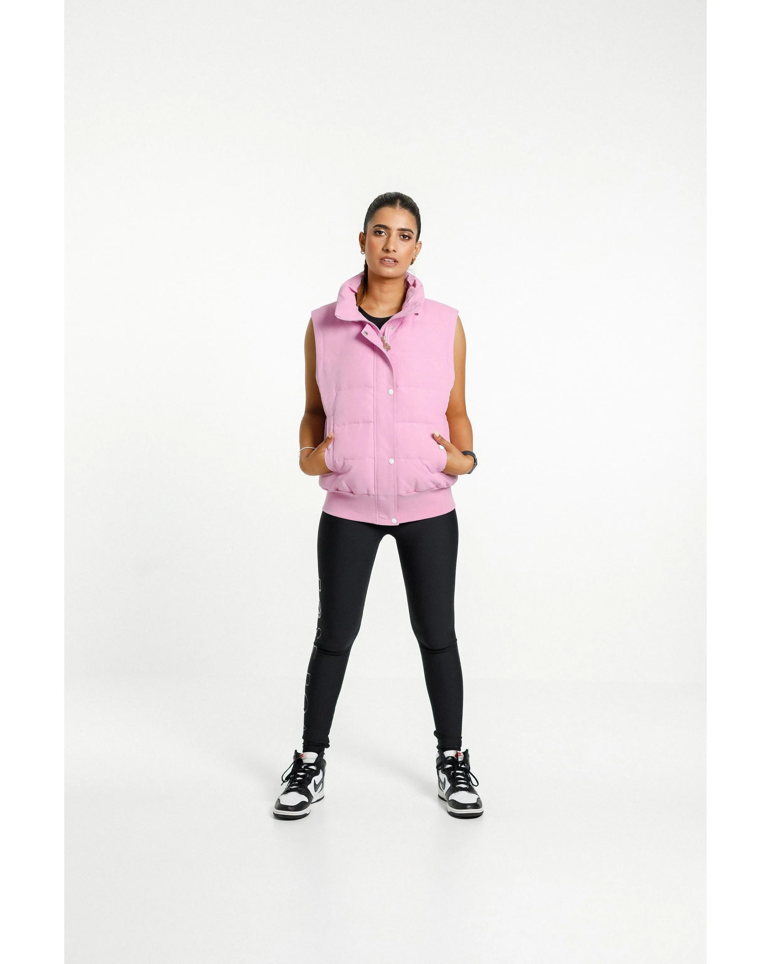 Rose Road Dawn Puffer Vest - Pink Bloom