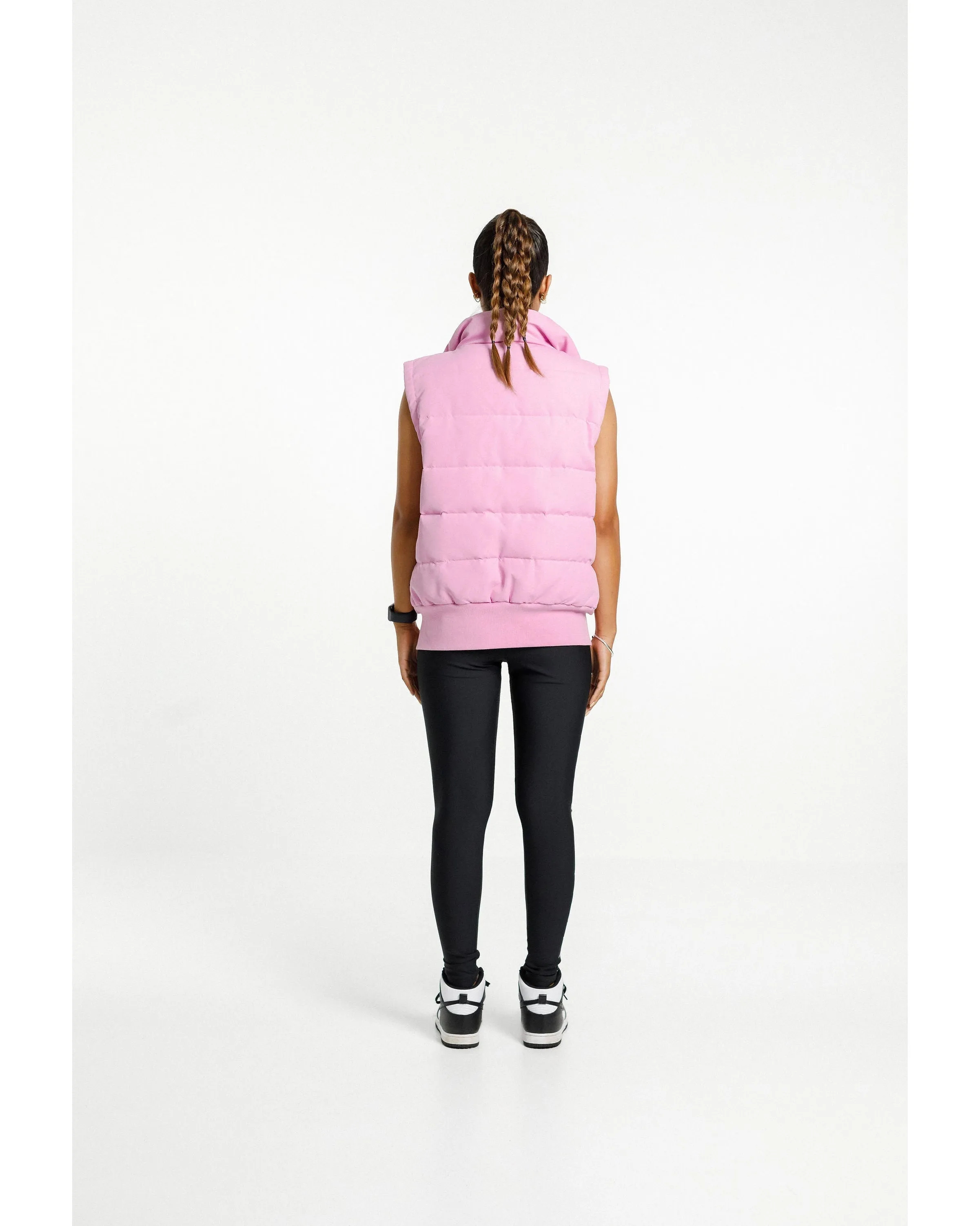 Rose Road Dawn Puffer Vest - Pink Bloom