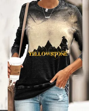Round Neck Floral Shirts Blouses T-shirts Sweatshirts