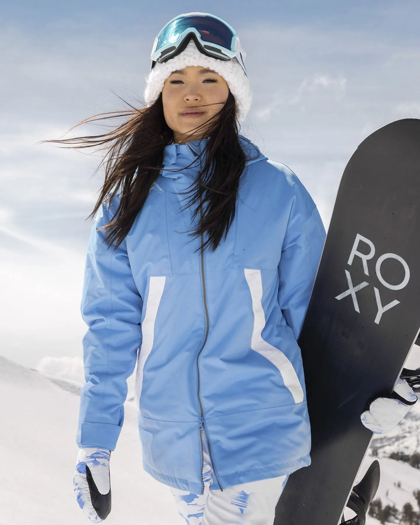 Roxy Women's Chloe Kim Technical Snow Jacket - Azure Blue