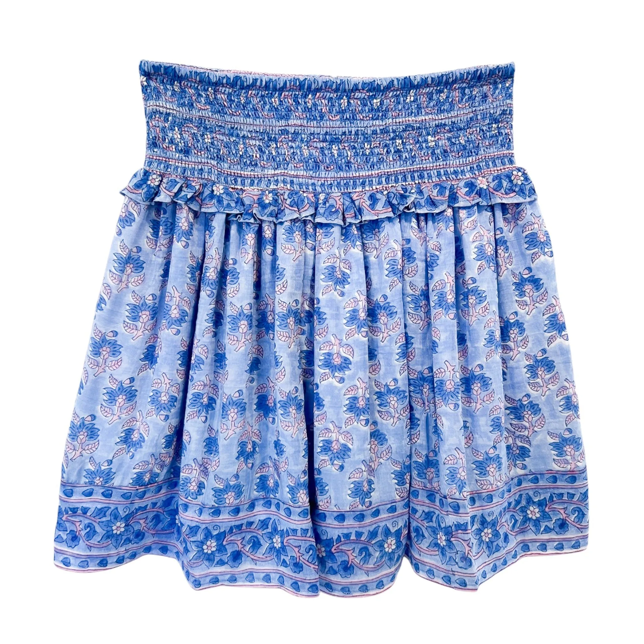 Ruffled Smocked Skirt