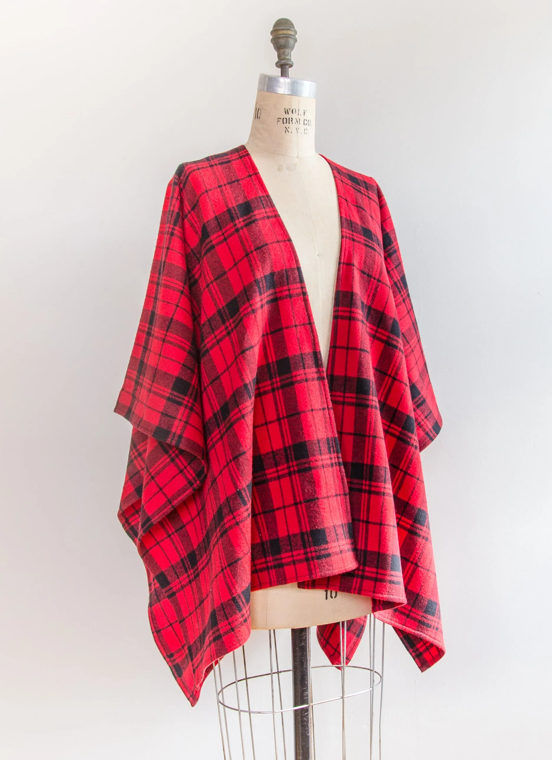 Scarlet Plaid Flannel Kimono