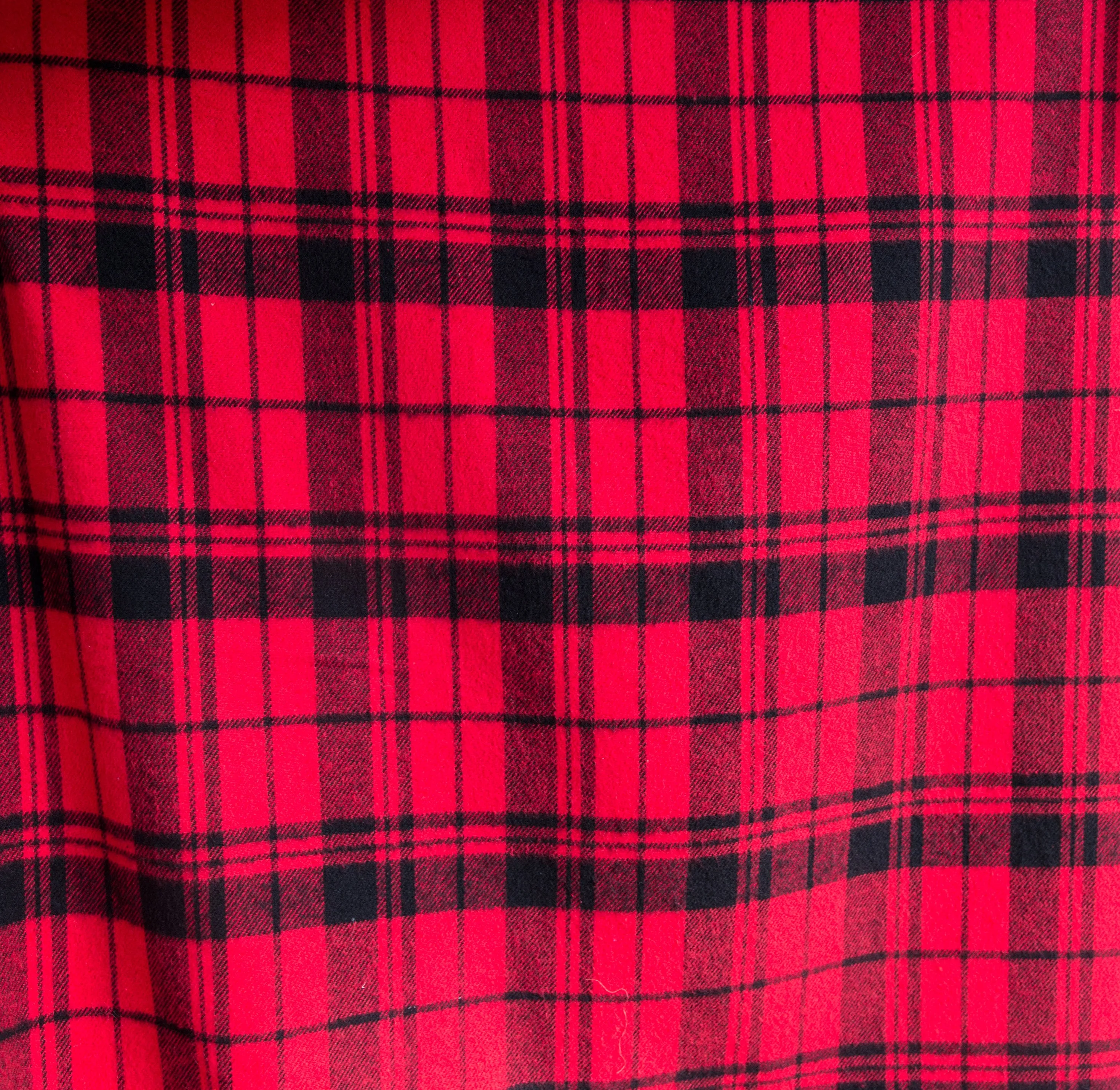 Scarlet Plaid Flannel Kimono