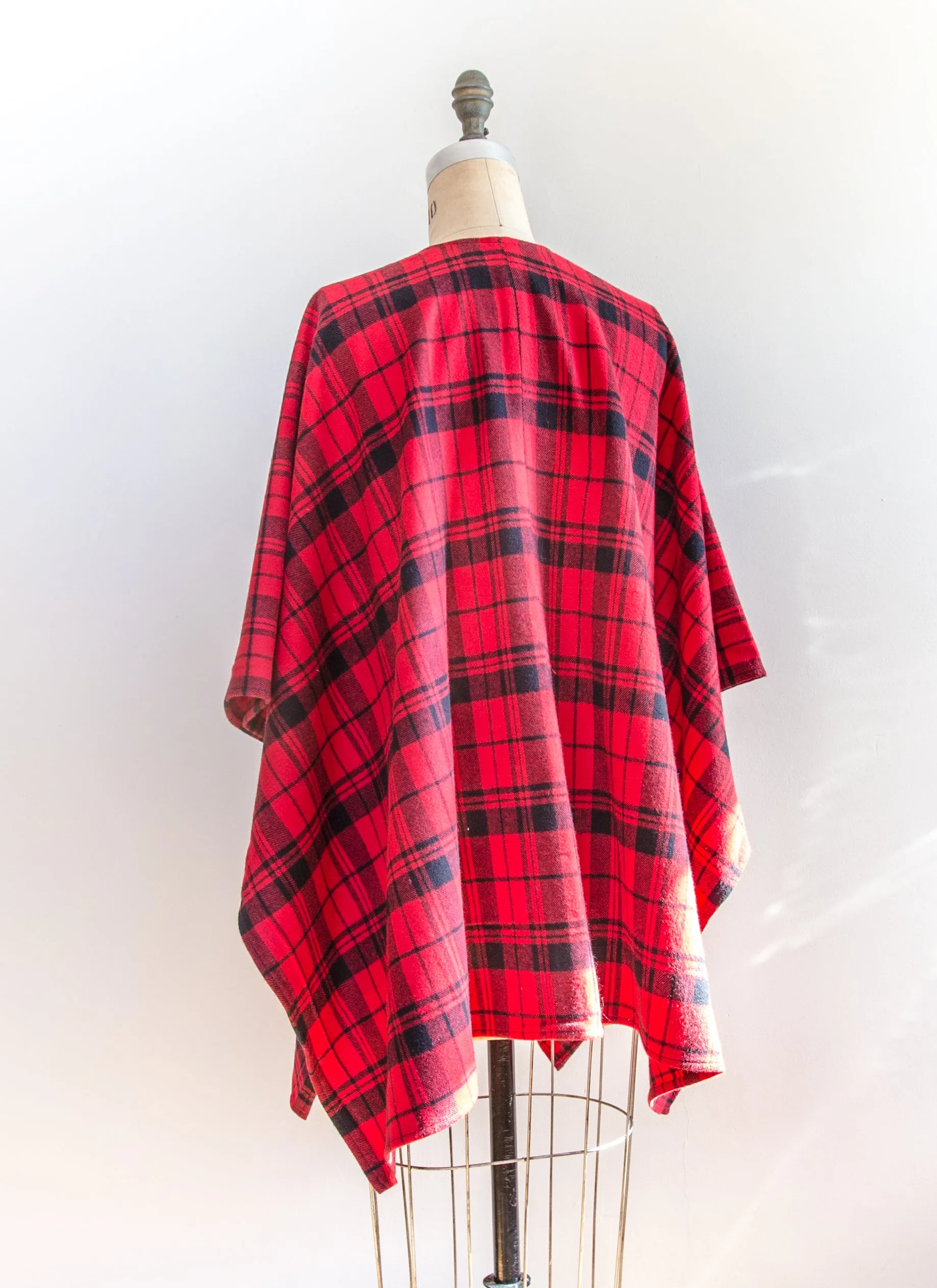 Scarlet Plaid Flannel Kimono
