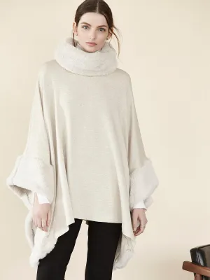 Sian Cowl Neck Square Poncho