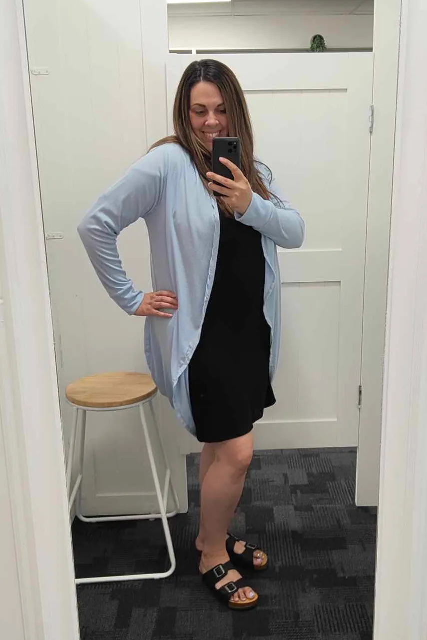 Sky Blue - Lightweight Kimono Cardi