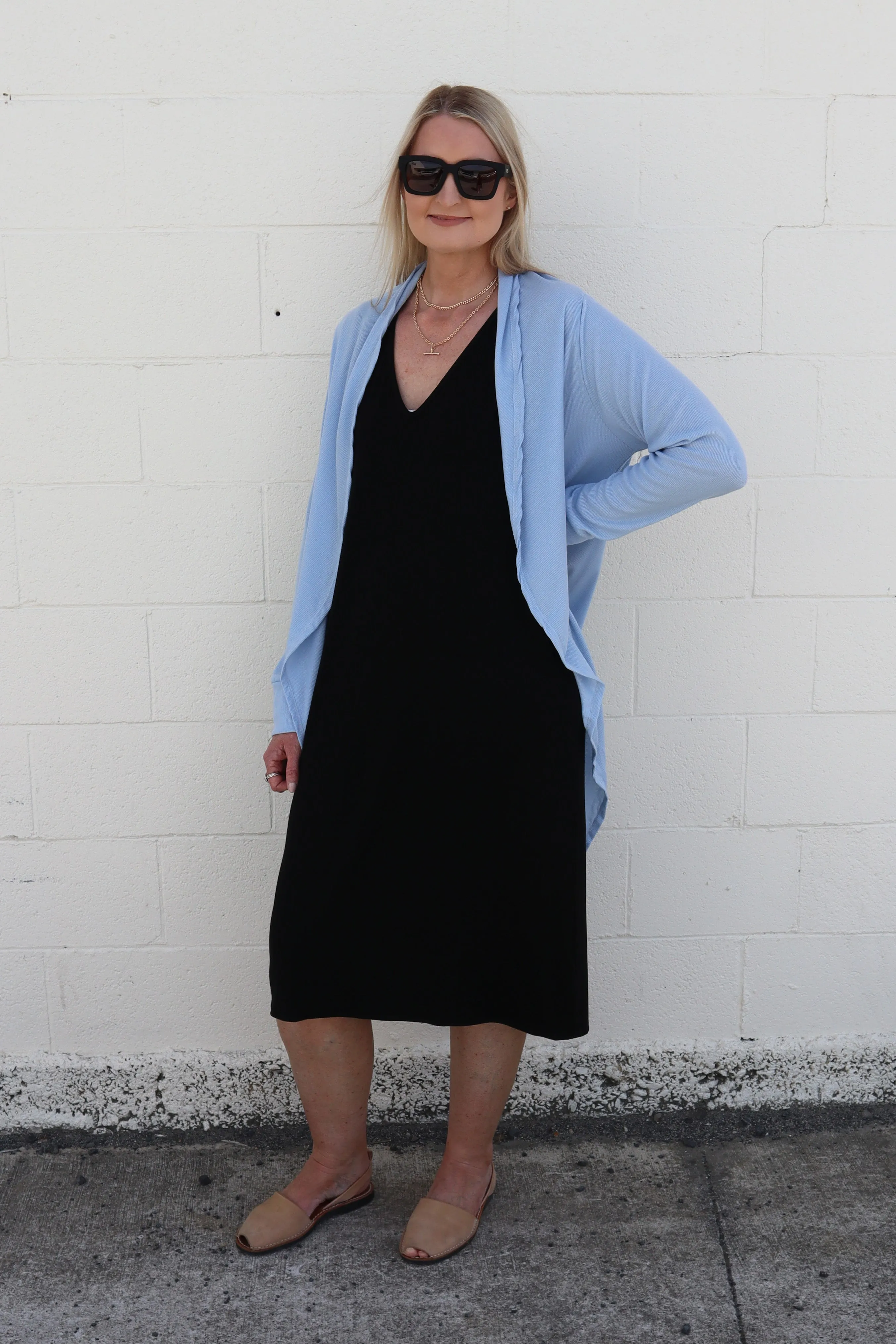 Sky Blue - Lightweight Kimono Cardi