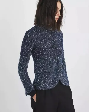 Slade Tweed Blazer in Blue