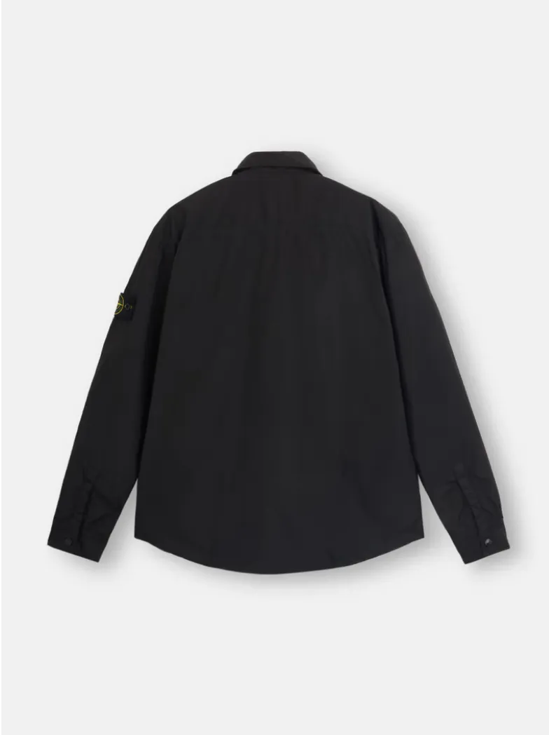 Stone Island 8115Q01 Crinkle Recycled Nylon Jacket Black