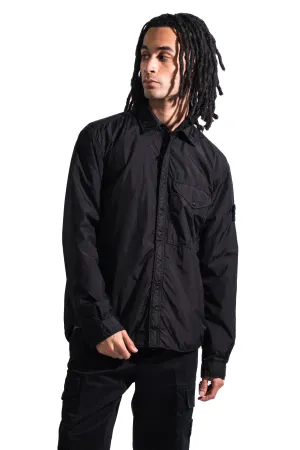 Stone Island 8115Q01 Crinkle Recycled Nylon Jacket Black