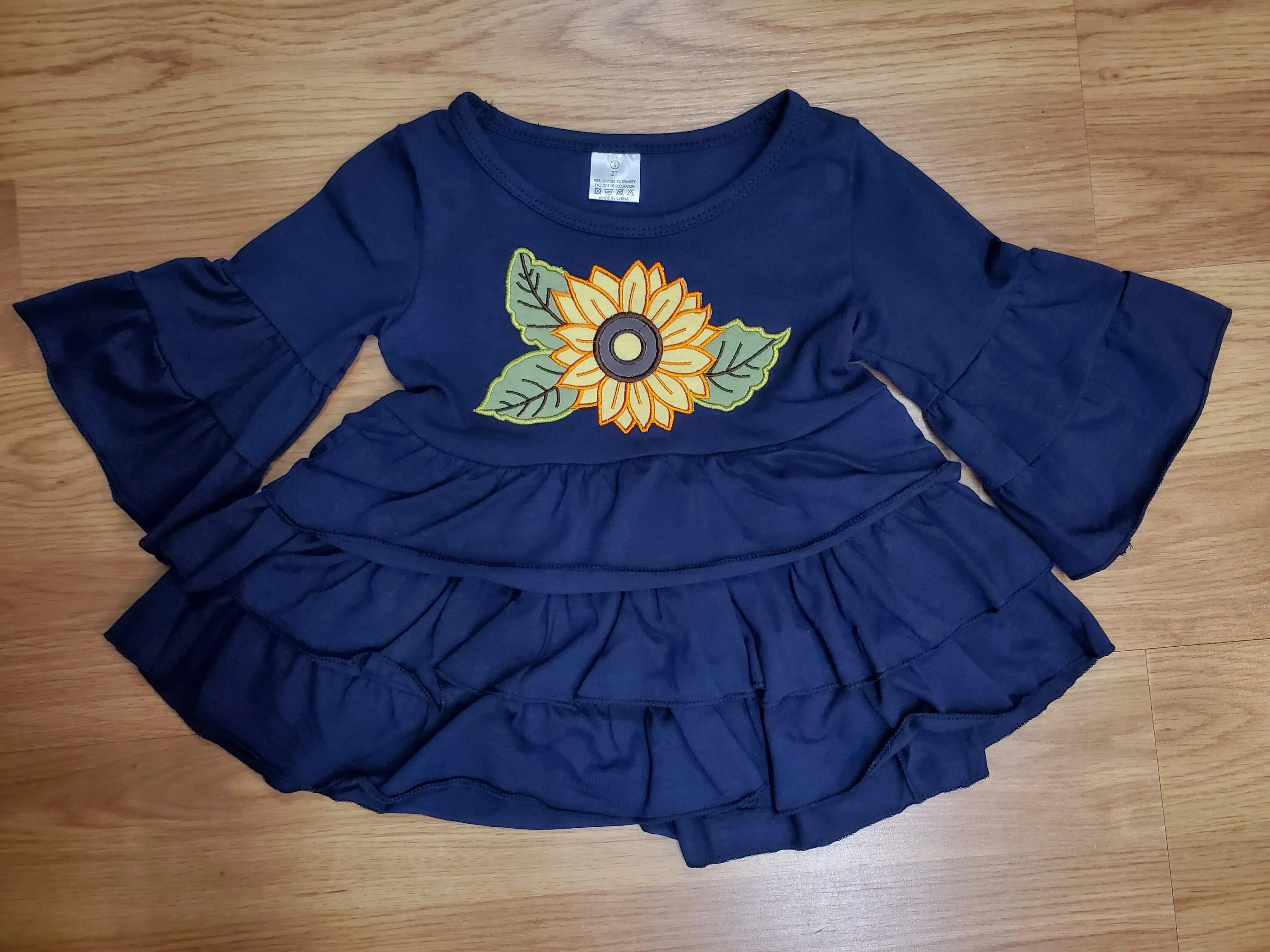 Sunflower Top and Ruffled Pants