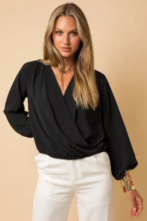 Surplice Shirring Top