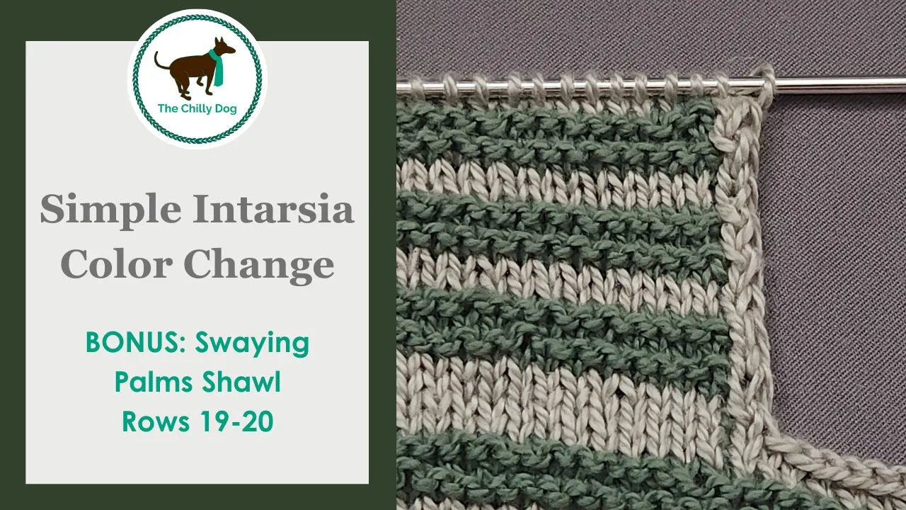 Swaying Palms Shawl: Knitting Pattern PDF