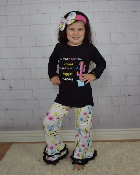 The Dream Cactus 2pc Ruffled Boutique Outfit