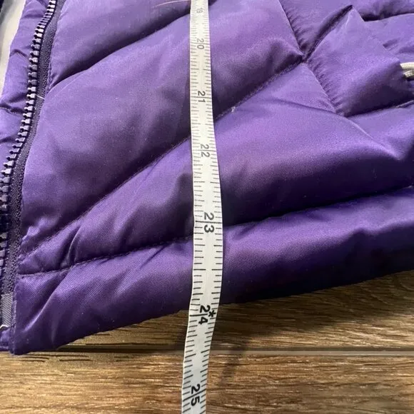 The North Face Women's Aconcagua 550 Fill Down Vest Sz XS Purple Warm Puffer