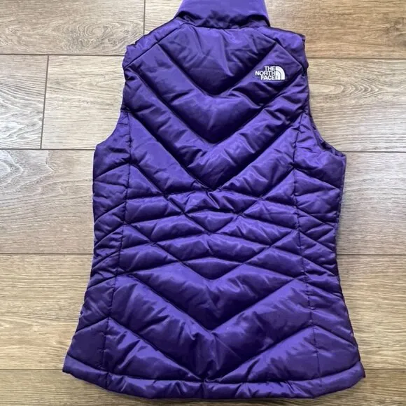 The North Face Women's Aconcagua 550 Fill Down Vest Sz XS Purple Warm Puffer