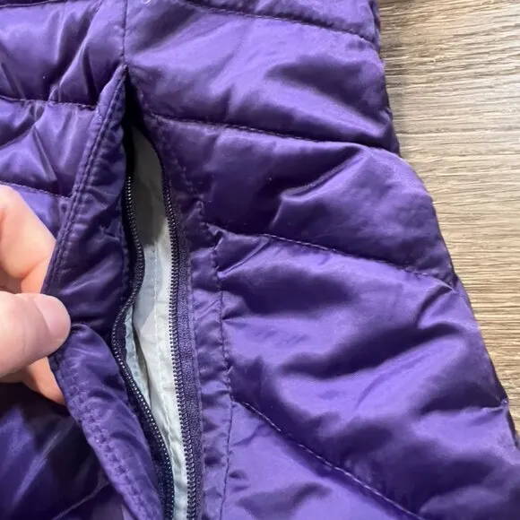 The North Face Women's Aconcagua 550 Fill Down Vest Sz XS Purple Warm Puffer
