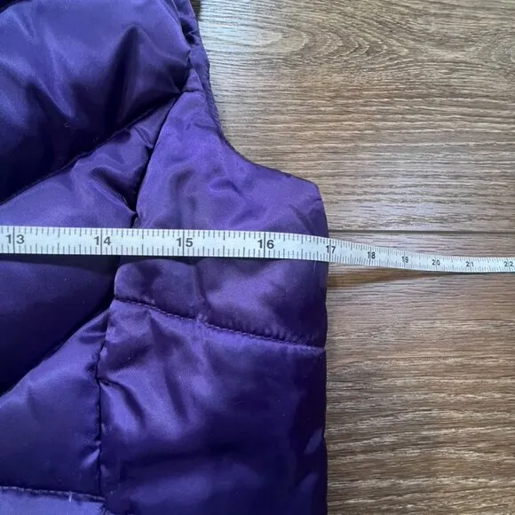 The North Face Women's Aconcagua 550 Fill Down Vest Sz XS Purple Warm Puffer