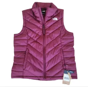 The North Face Women's Alpz 2.0 full zip Puffer Down Vest deep garnet red sz s