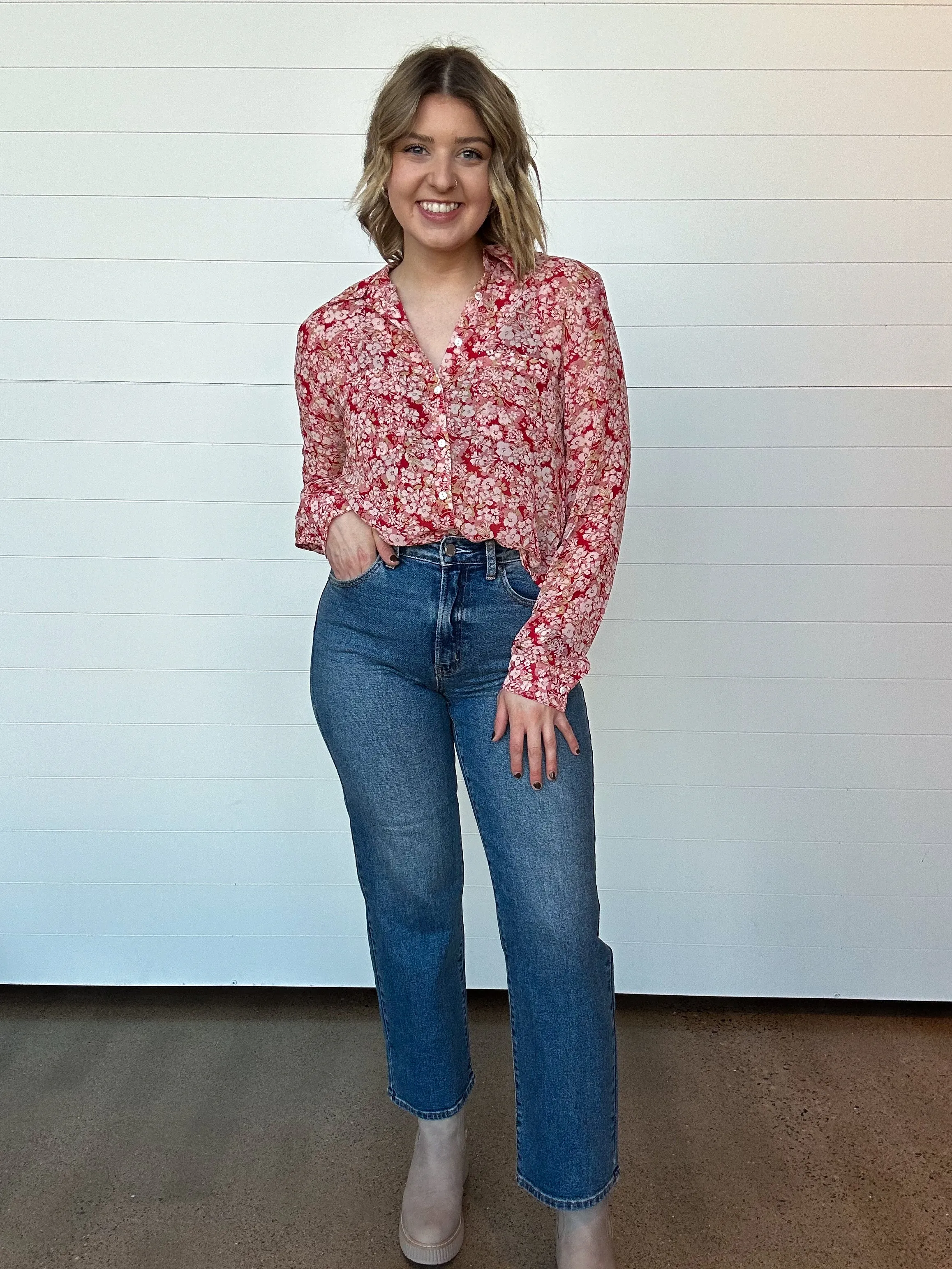 The Vivienne Floral Print Top