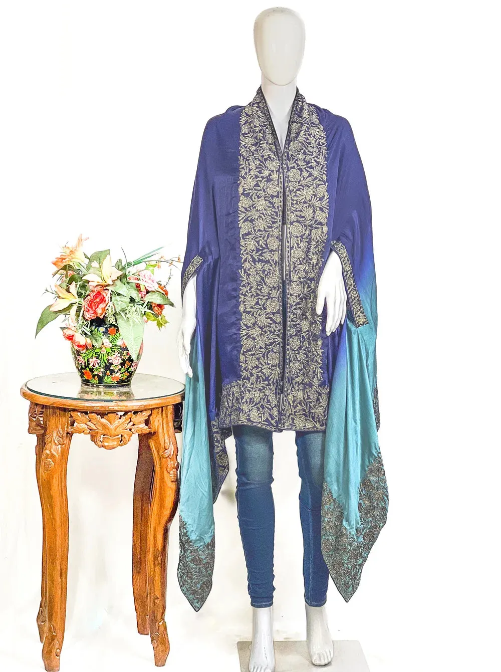 Thread Ombre Helpful Zari Pure with Cape Satin Work Trusted by customers