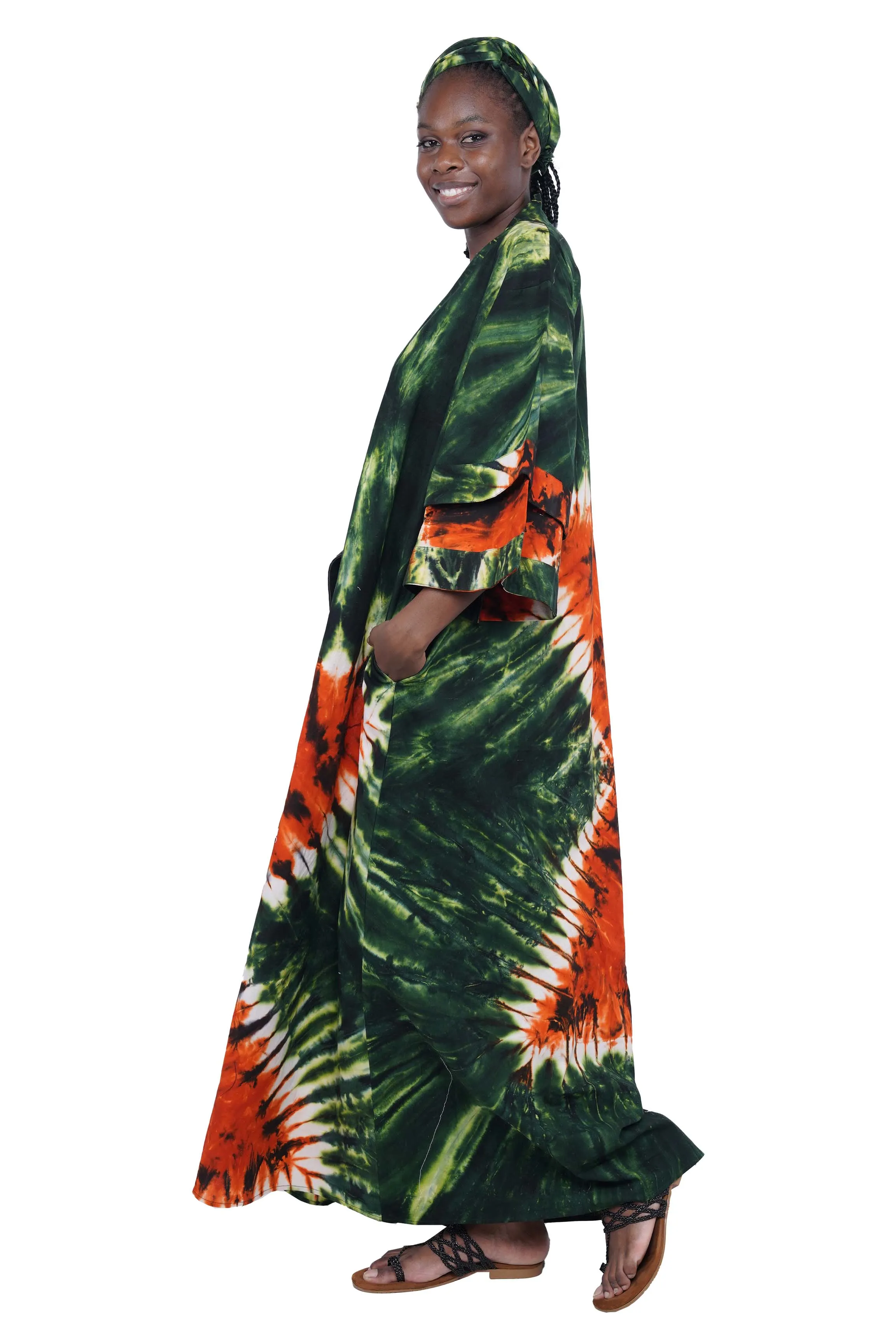 Tie & Dye Long Duster | Robe | Kimono
