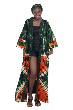 Tie & Dye Long Duster | Robe | Kimono