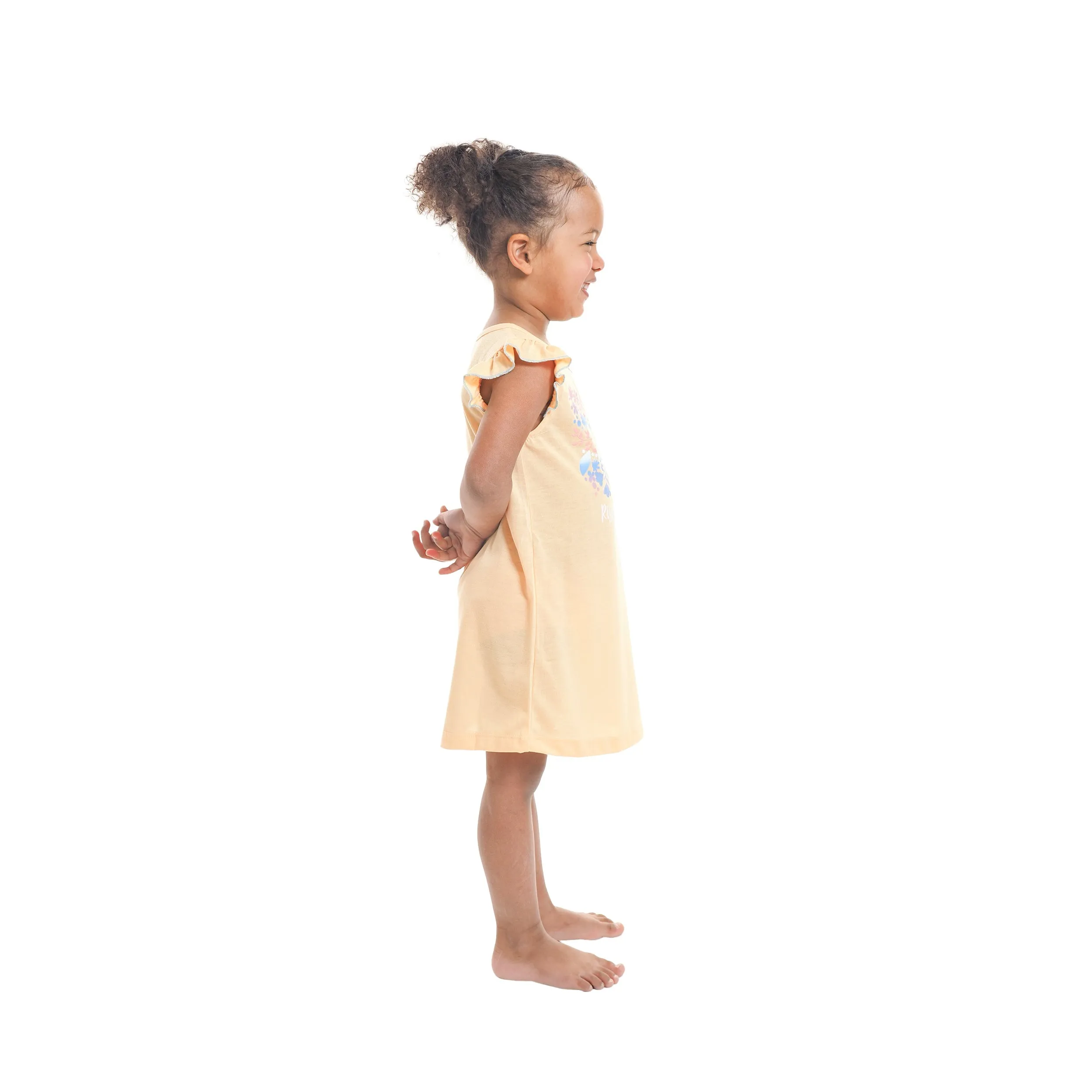 TODDLER GIRL FRILLY SLEEVE NIGHTSHIRT