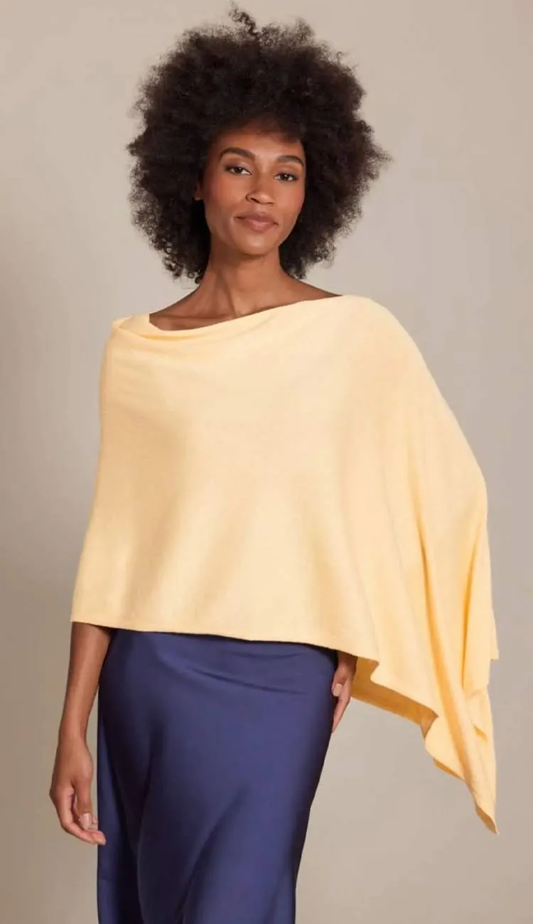 Trade Wind Cashmere Blend Dress Topper Poncho