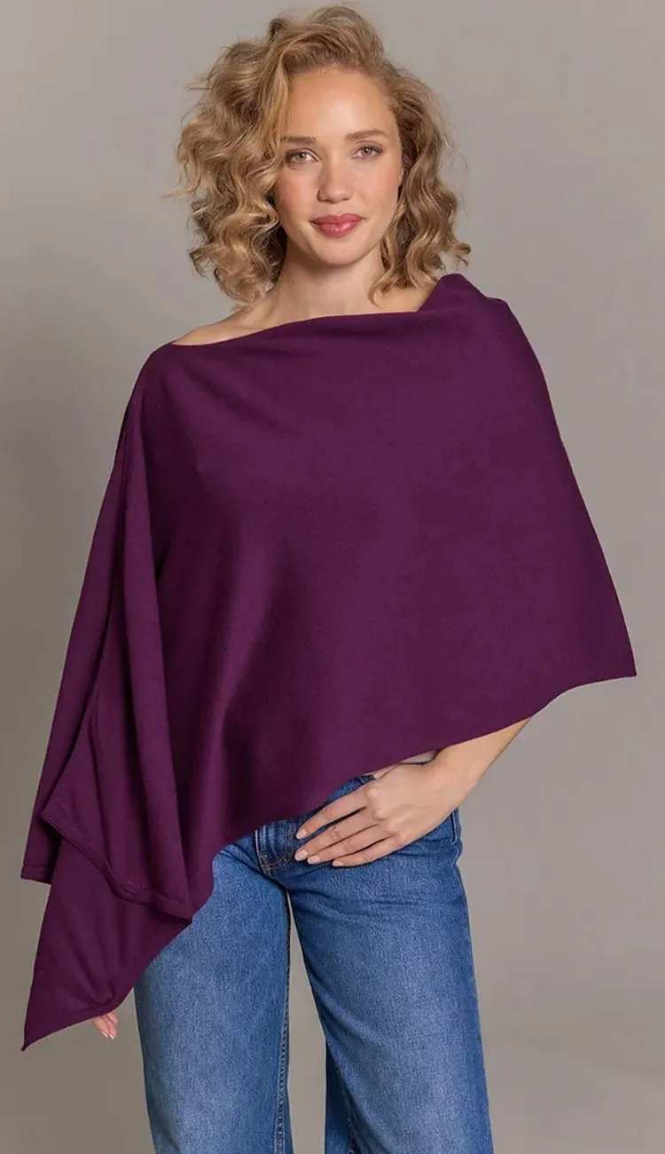Trade Wind Cashmere Blend Dress Topper Poncho