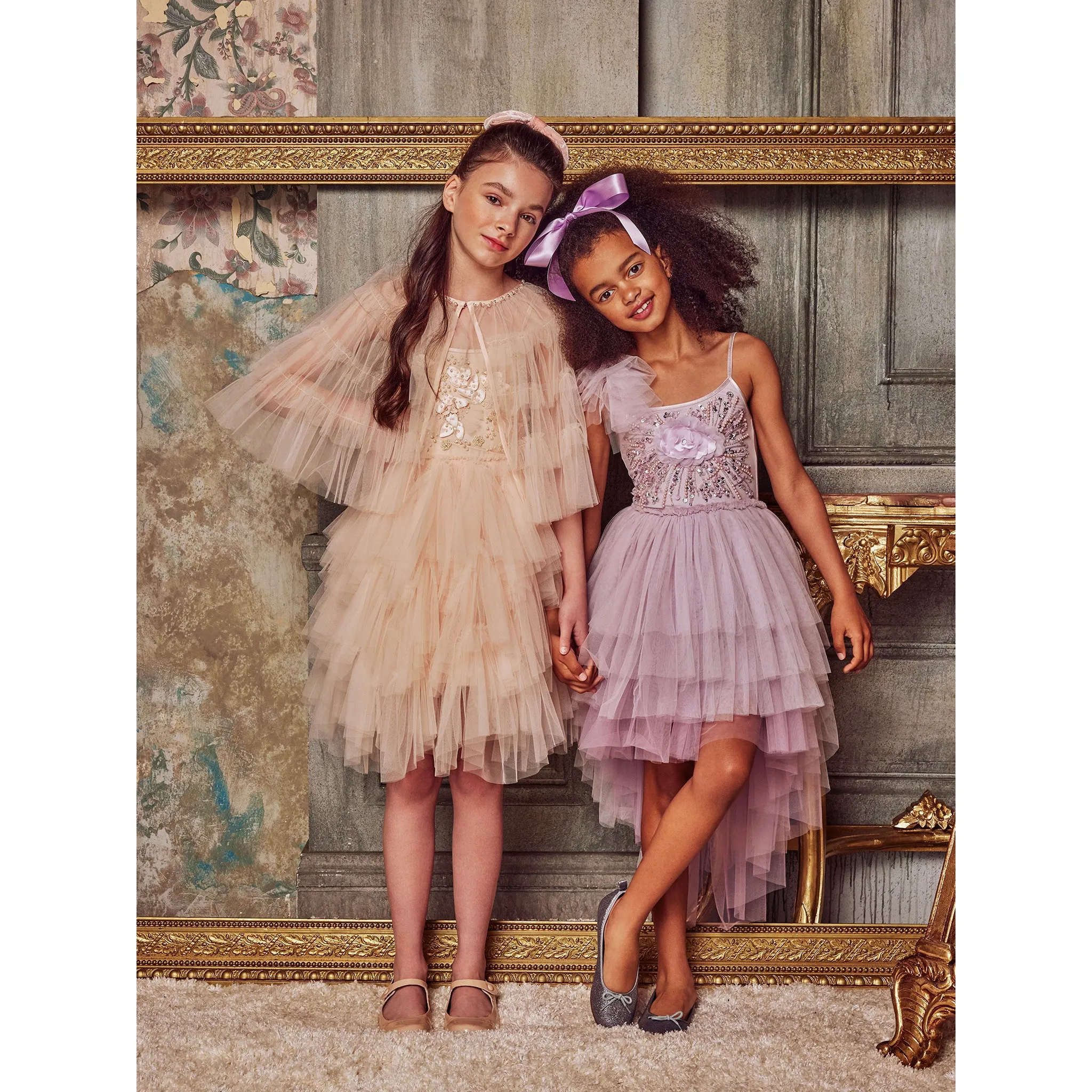 Tutu du Monde Songbird Tulle Cape Peach Cake