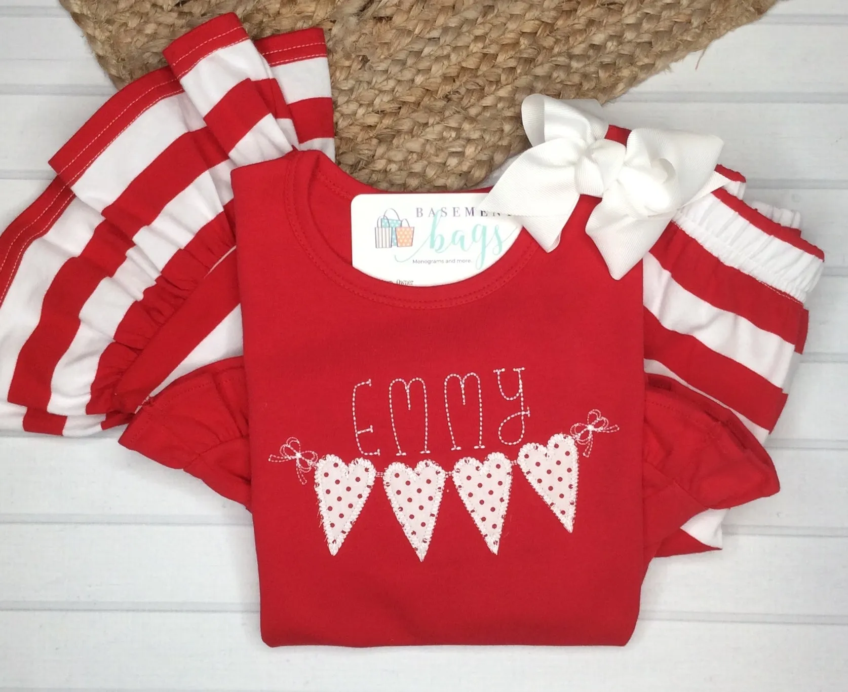 Valentine's Day Ruffle Pants Set