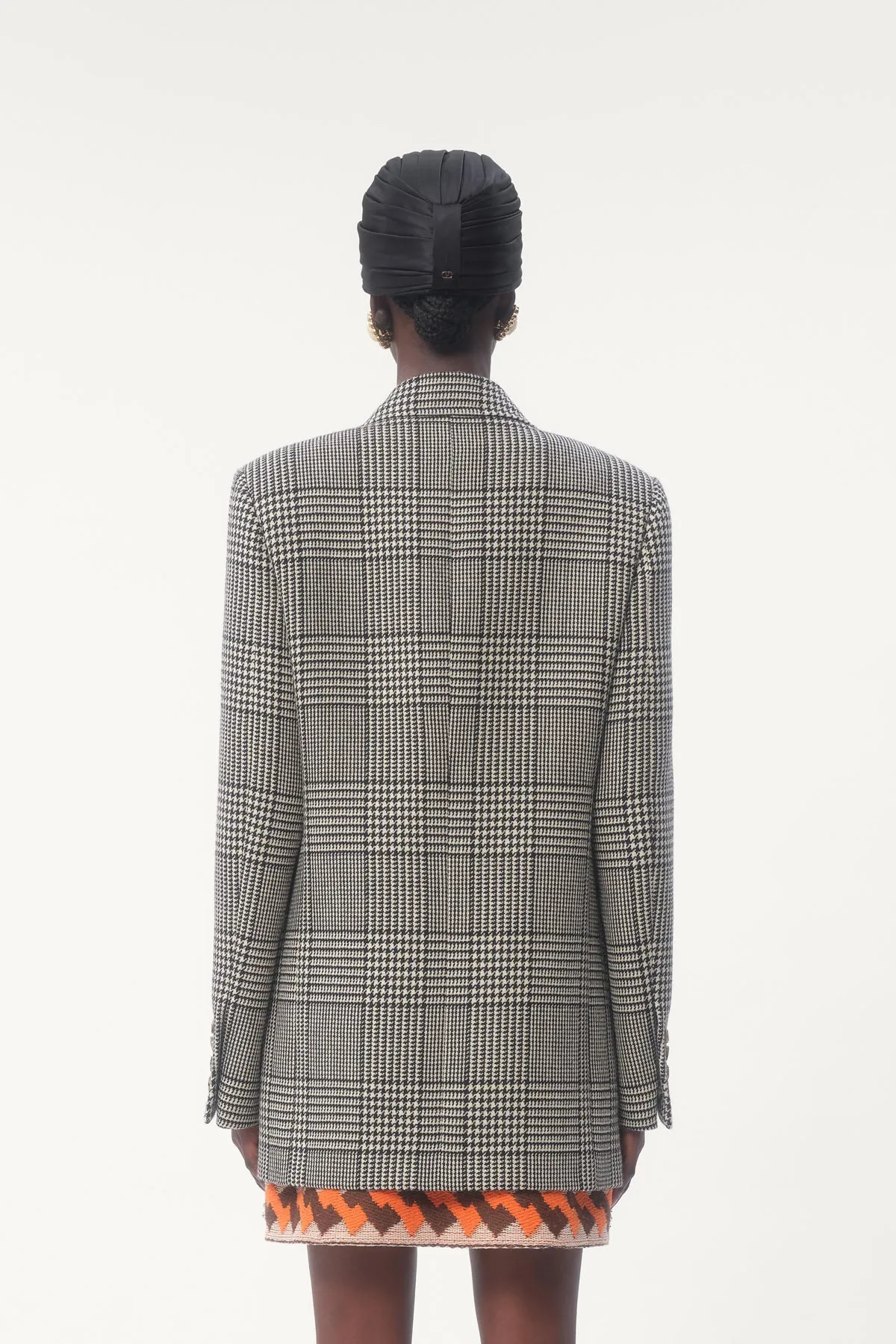 VALENTINO | HOUNDSTOOTH WOOL BLAZER JACKET