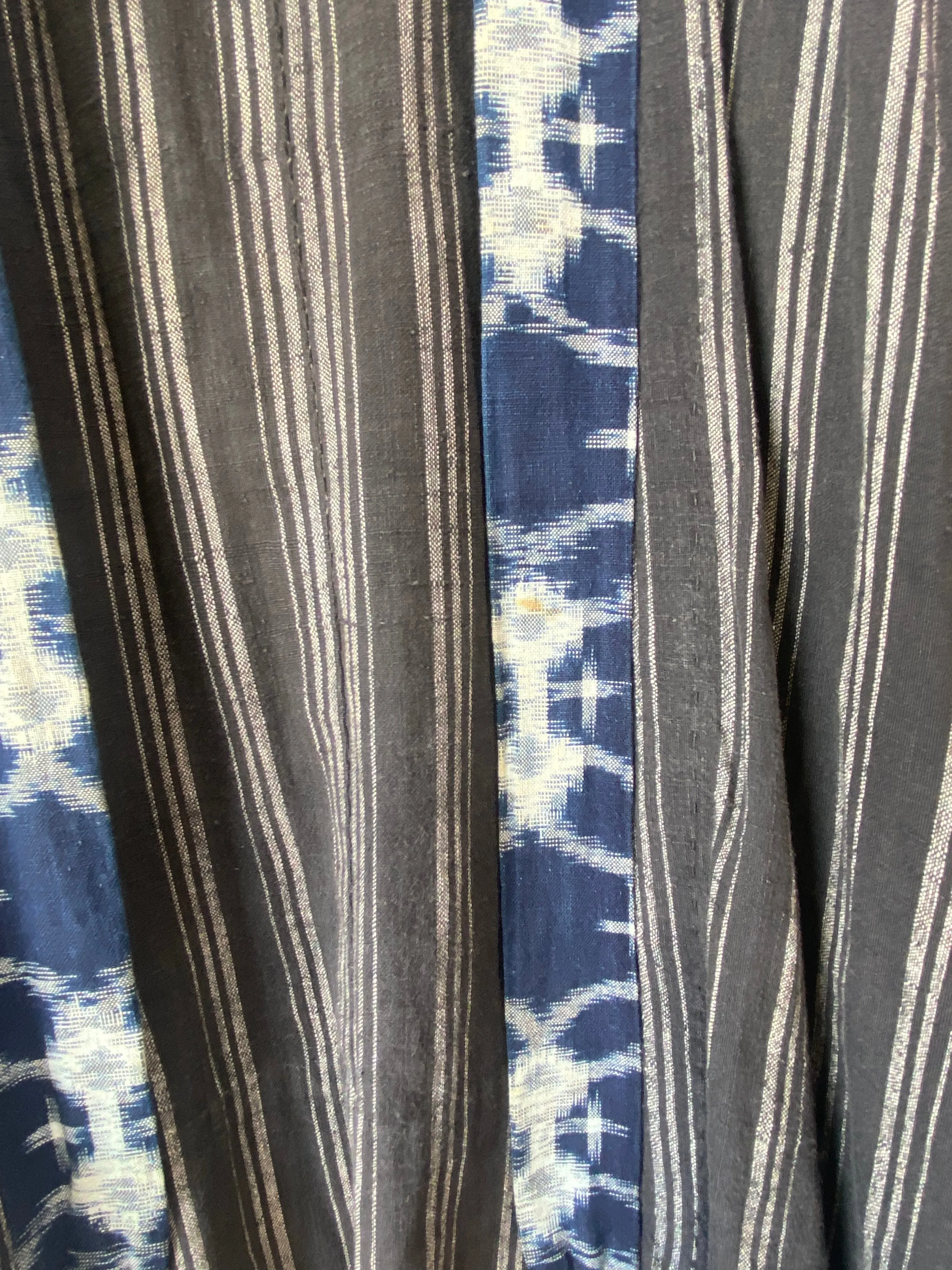 Vintage Navy & Black Embroidered Kimono