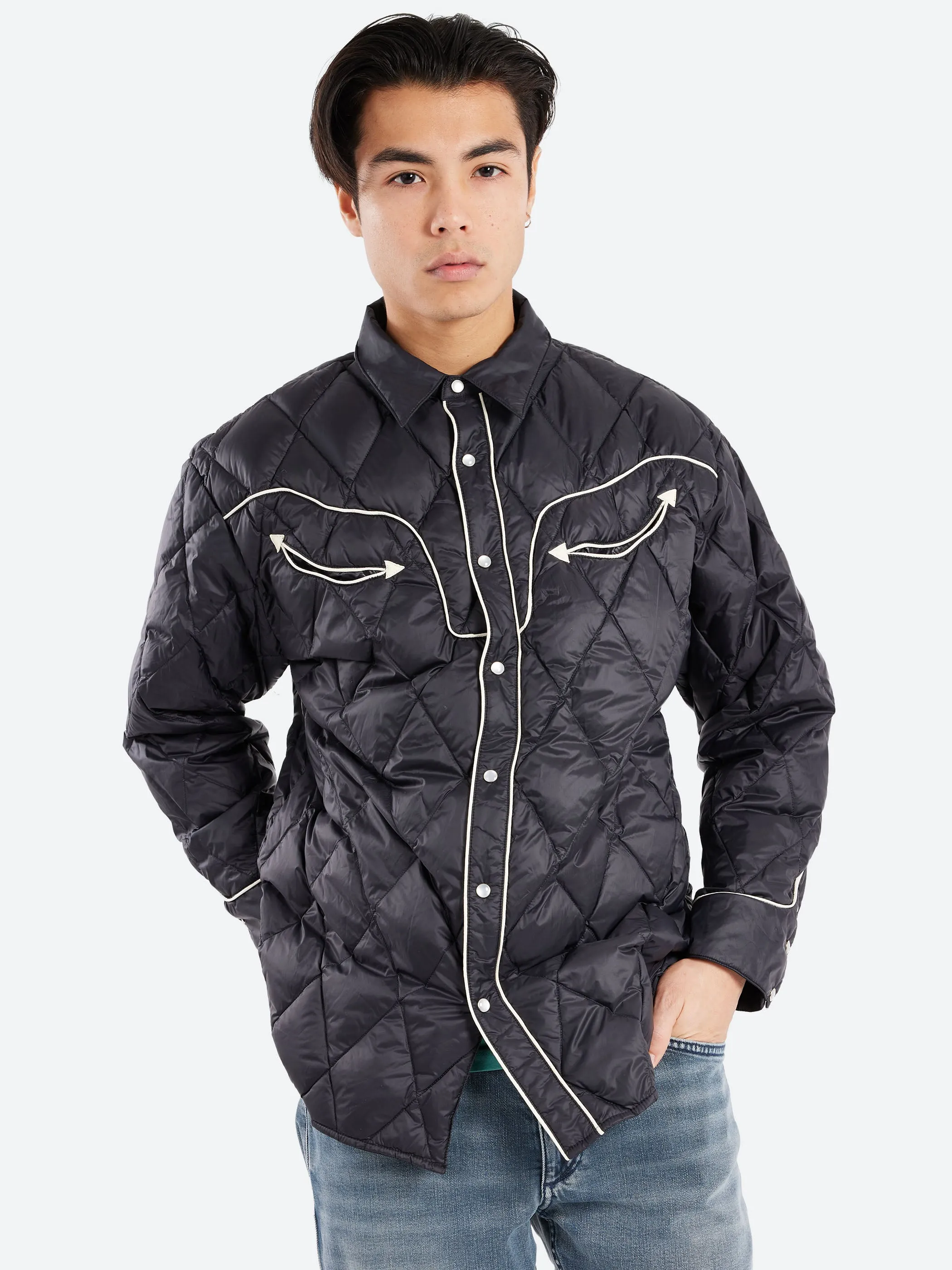 Western Piping Down Shirt