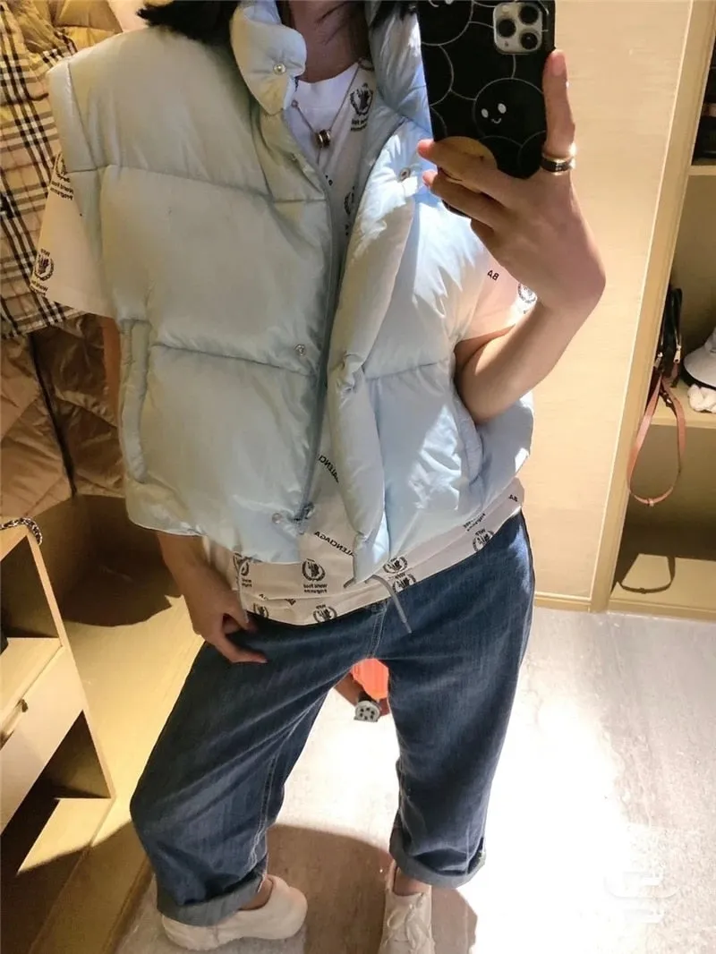 White Duck Down Filling Women Jackets