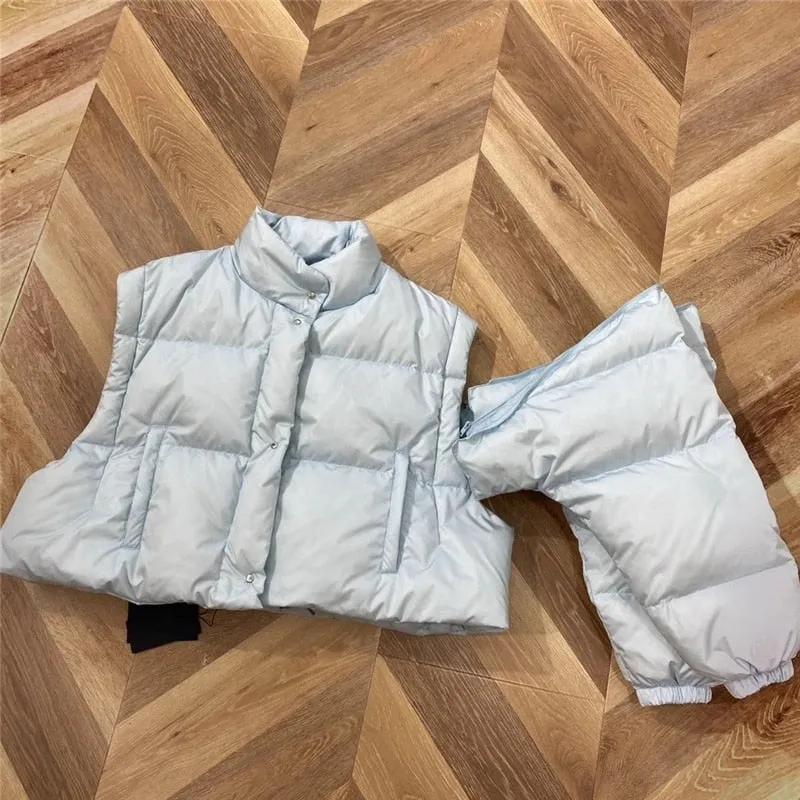 White Duck Down Filling Women Jackets