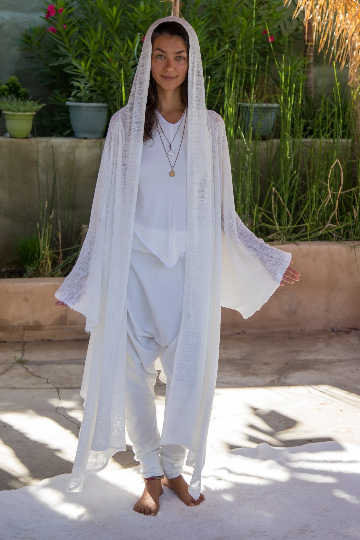 White Sage | Hooded Kimono