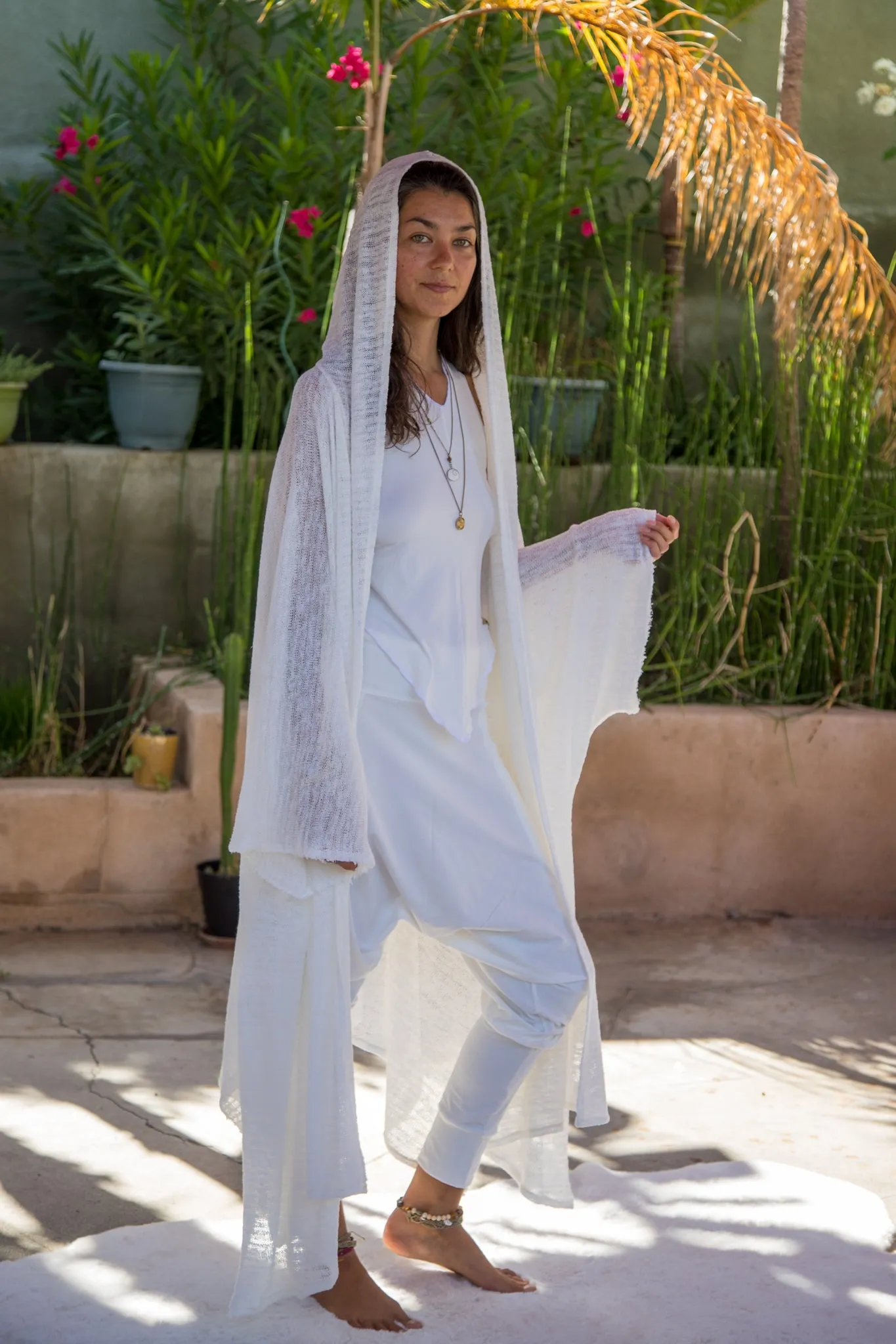 White Sage | Hooded Kimono