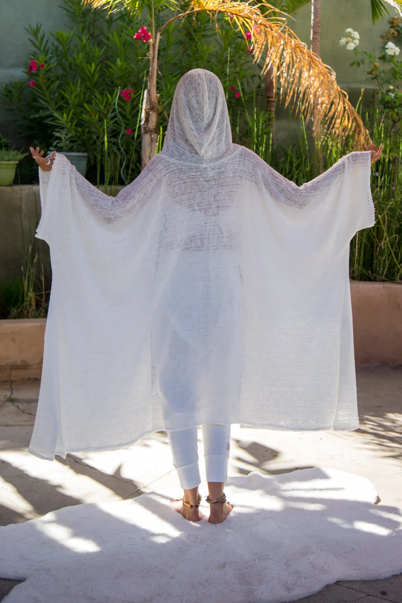 White Sage | Hooded Kimono