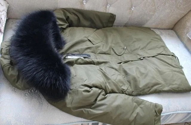 Winter Jacket Women 2018 Large Real Raccoon Fur Hooded White Duck Down Jacket Thick Warm Loose Female Parkas Women Winter Coat
