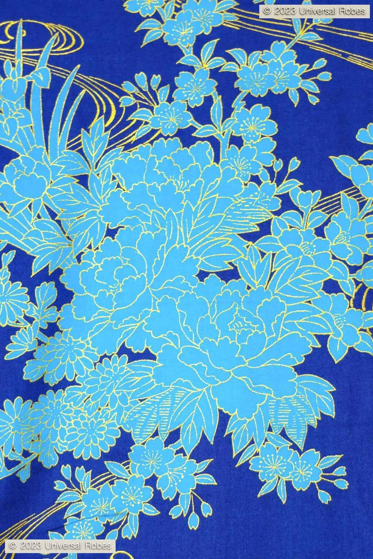 Women Flowing Peony Cotton Yukata Kimono